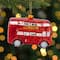 4.5" Red Double Decker London Tour Bus Christmas Ornament